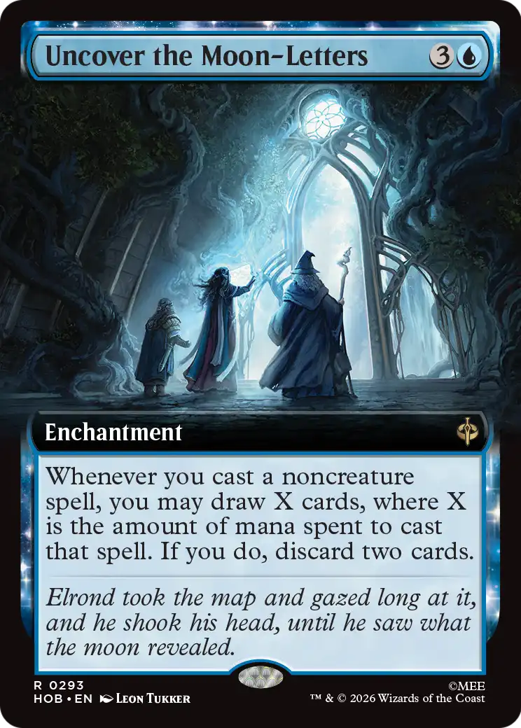 Uncover the Moon-Letters (0293) (Extended Art) (HOB) - Foil
