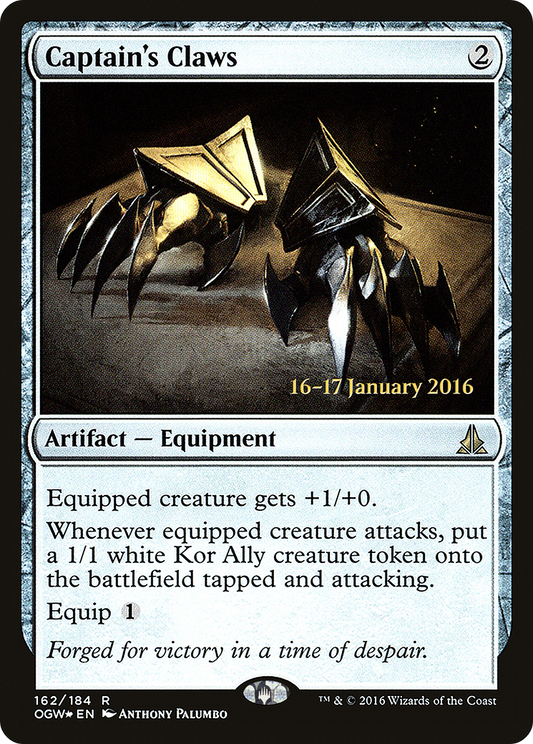 Captain's Claws (162) (Prerelease) - Foil