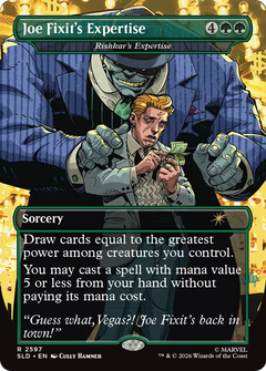 Joe Fixit's Expertise [Rishkar's Expertise] (2597) (Borderless) (SLD) - Foil