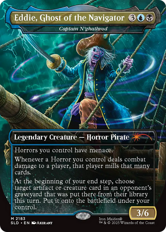 Eddie, Ghost of the Navigator [Captain N'ghathrod] (2183) (Borderless) sld