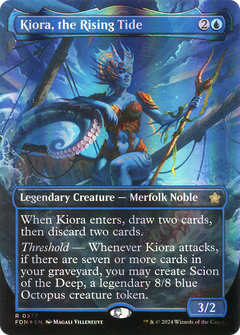 Kiora, the Rising Tide (0377) (Borderless) - Mana Foil