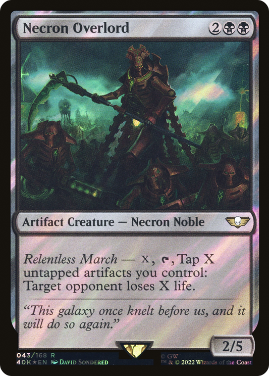 Necron Overlord - Surge Foil