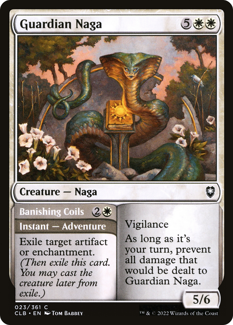 Guardian Naga // Banishing Coils - Foil