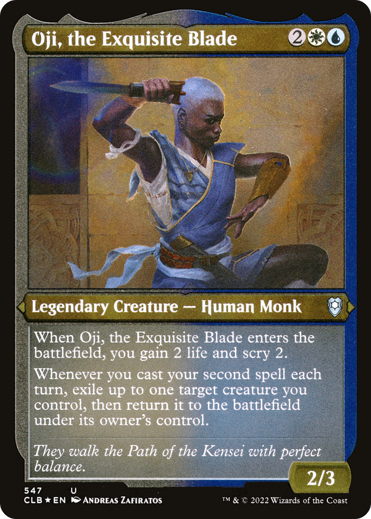 Oji, the Exquisite Blade - Foil Etched