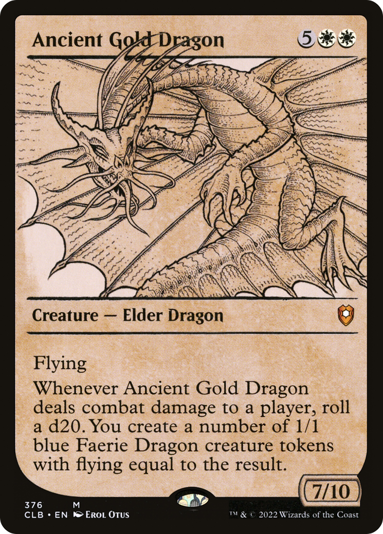 Ancient Gold Dragon (376) (Showcase) - Foil