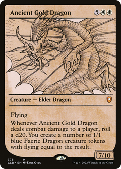 Ancient Gold Dragon (376) (Showcase) - Foil