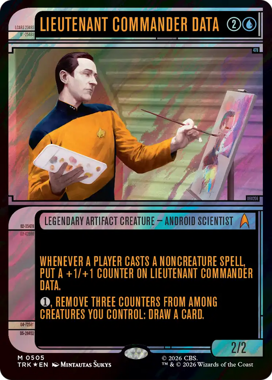 Lieutenant Commander Data (0505) (Showcase) (TRK) - Surge Foil