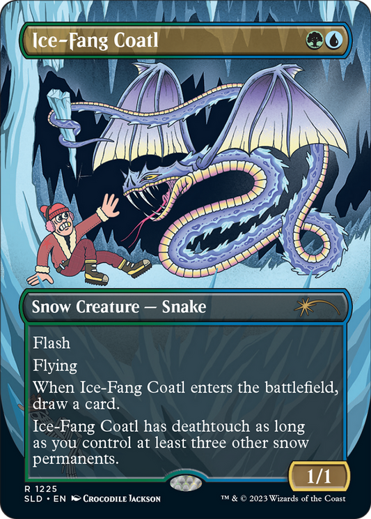 Ice-Fang Coatl (1225) (Borderless) - Foil