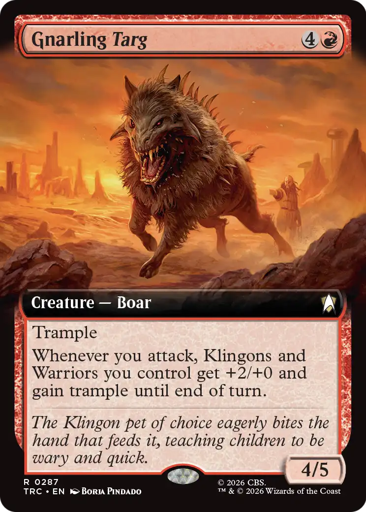 Gnarling Targ (0287) (Extended Art) (TRC)