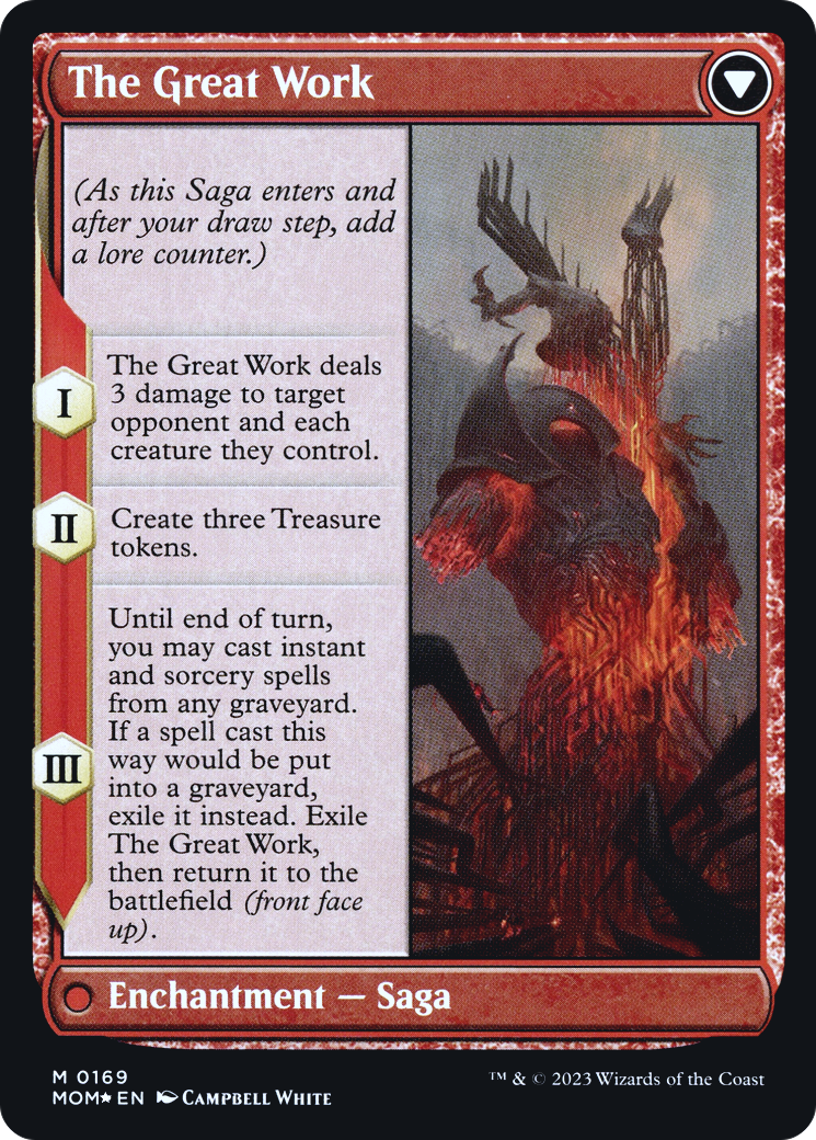Urabrask // The Great Work (0169) (Prerelease) (PMOM) - Foil