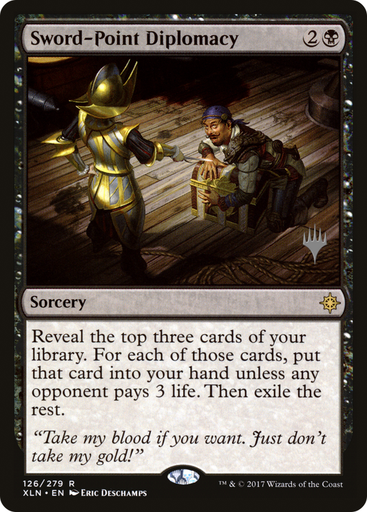 Sword-Point Diplomacy (126) (Promo Pack) - Foil