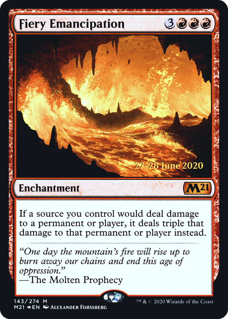 Fiery Emancipation (143) (Prerelease) - Foil