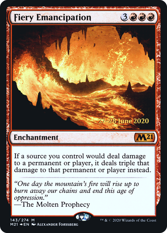 Fiery Emancipation (143) (Prerelease) - Foil