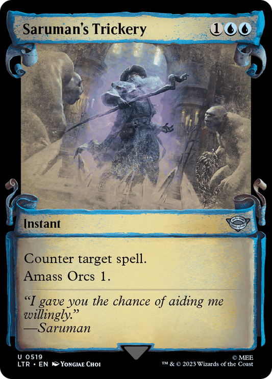 Saruman's Trickery (0519) (Showcase) - Silver Foil