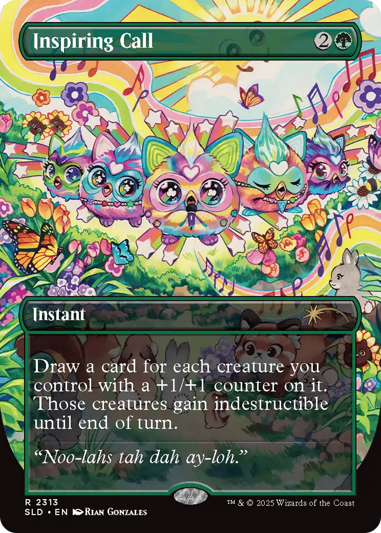 Inspiring Call (2313) (Borderless) - Foil sld