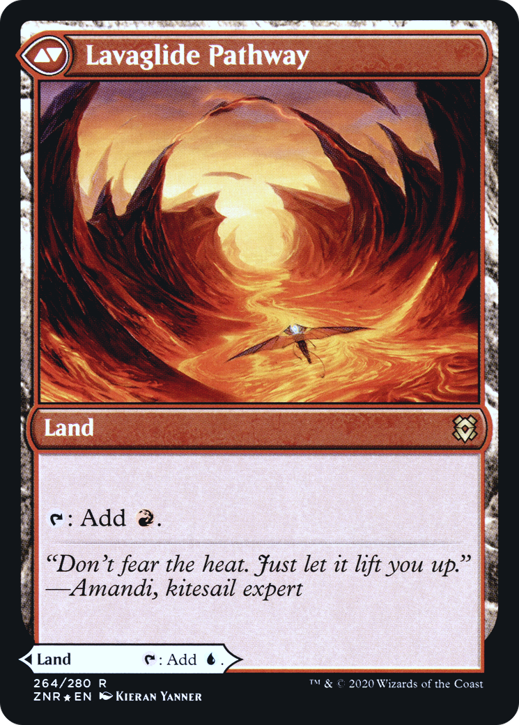 Riverglide Pathway // Lavaglide Pathway (264) (Prerelease) (PZNR) - Foil