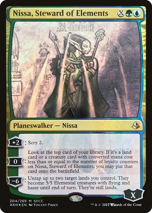Nissa, Steward of Elements (204) (2017) (SDCC) - Foil