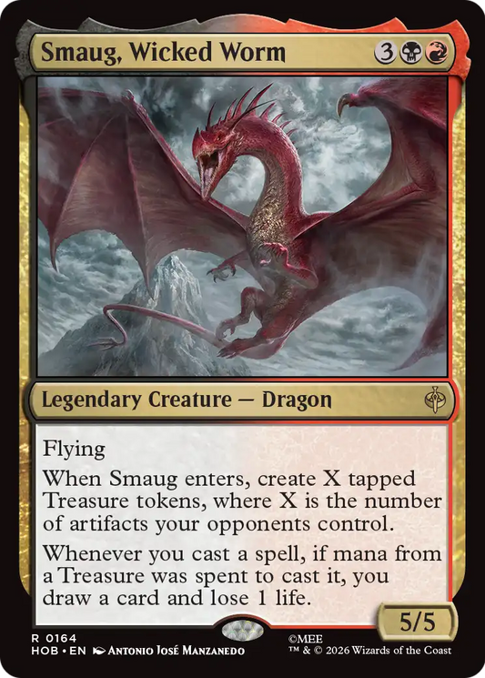 Smaug, Wicked Worm (HOB) - Foil