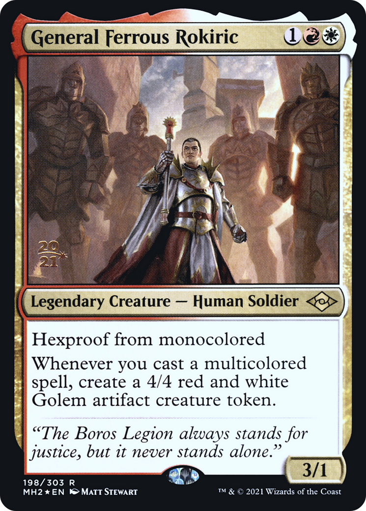 General Ferrous Rokiric (198) (Prerelease) - Foil