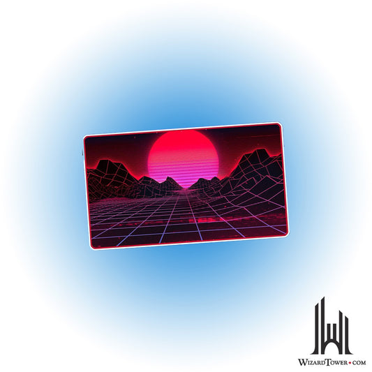 Playmat - Retrowave Mountain