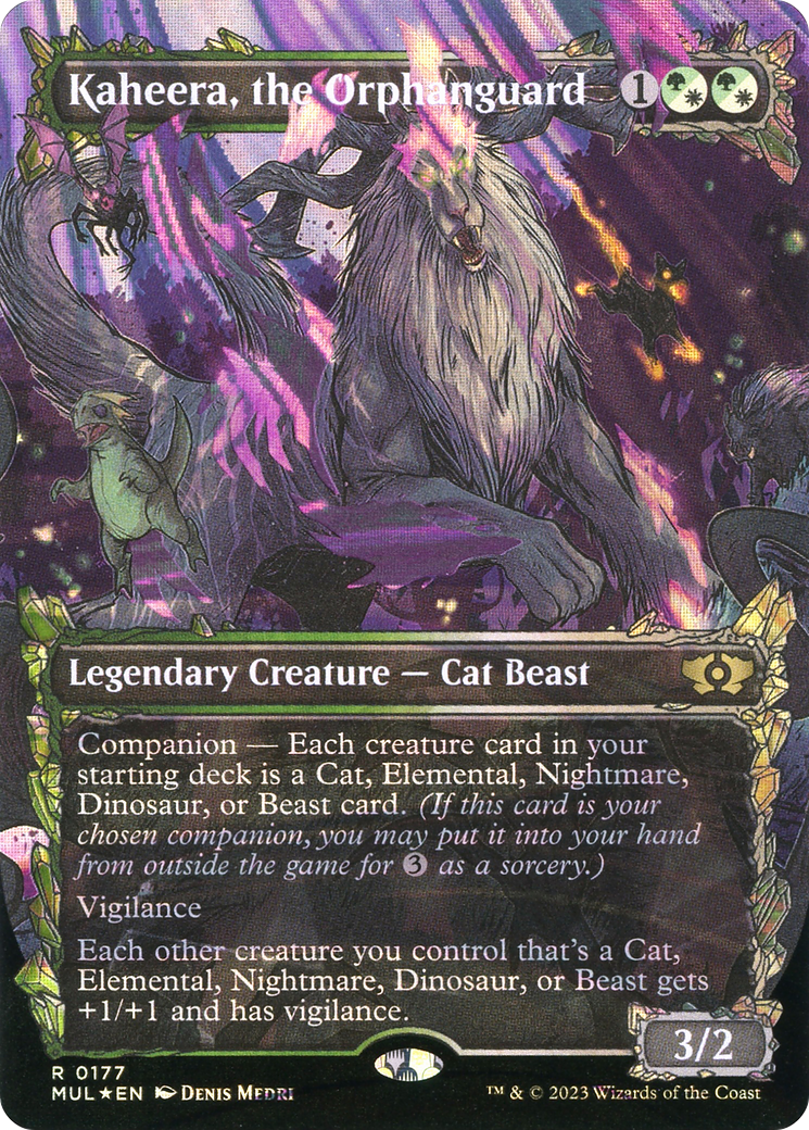 Kaheera, the Orphanguard (0177) (Borderless) (Showcase) - Halo Foil