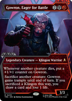Gowron, Eager for Battle (0433) (Showcase) (TRK) - Foil