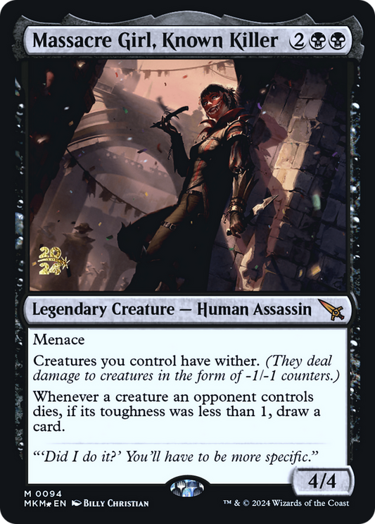 Massacre Girl, Known Killer (0094) (Prerelease) - Foil