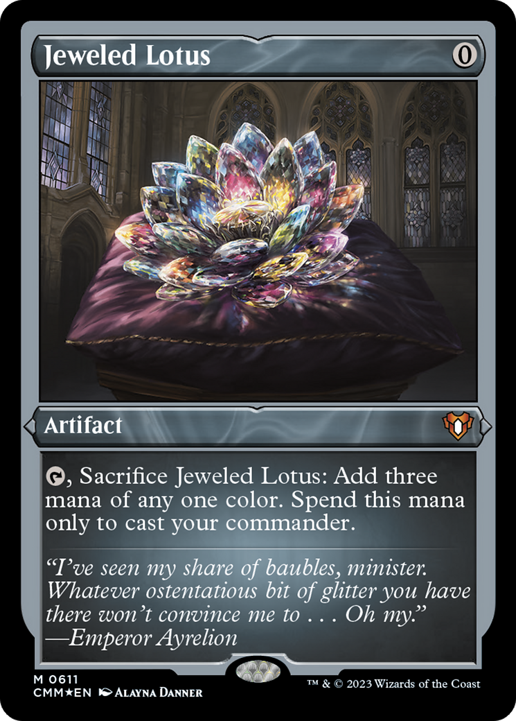 Jeweled Lotus (0611) - Foil Etched