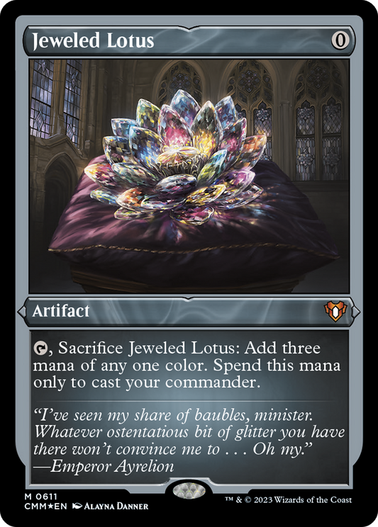 Jeweled Lotus (0611) - Foil Etched