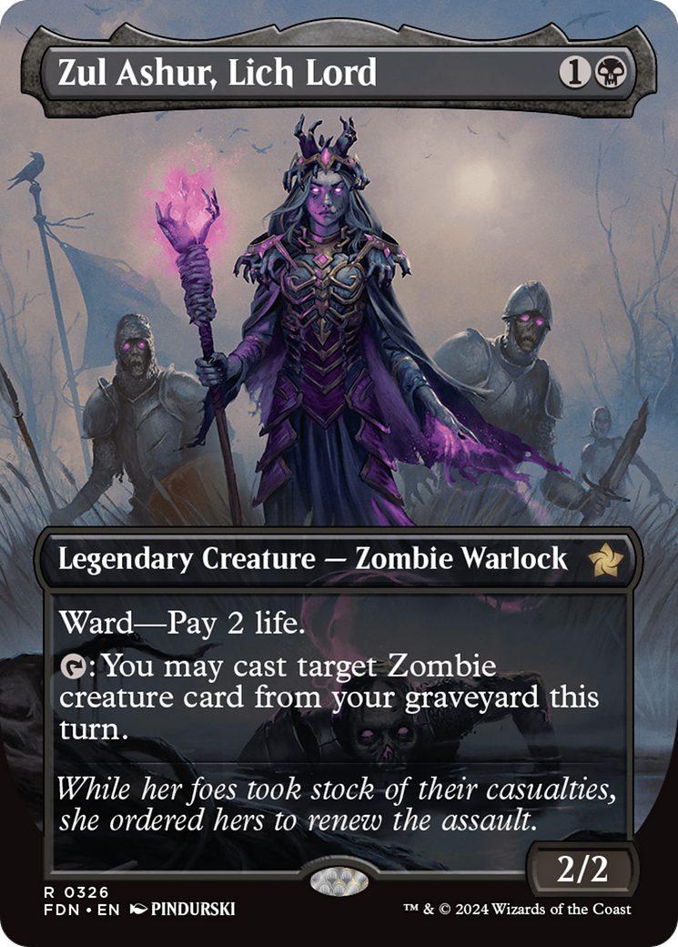 Zul Ashur, Lich Lord (0326) (Borderless) - Foil