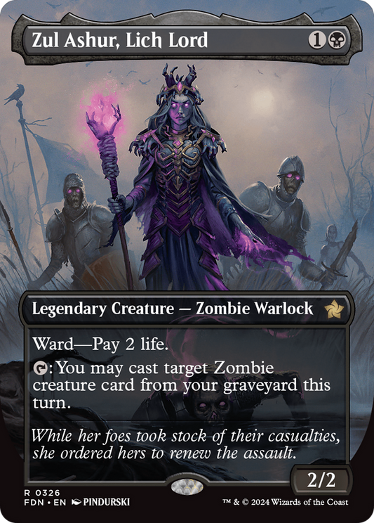 Zul Ashur, Lich Lord (0326) (Borderless) - Foil