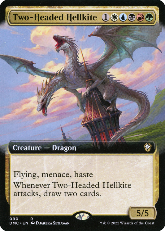 Two-Headed Hellkite (090) (Extended Art)