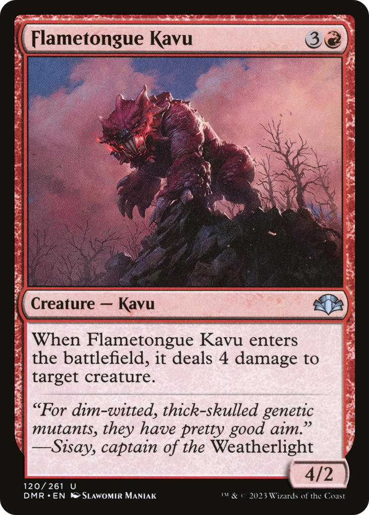 Flametongue Kavu - Foil