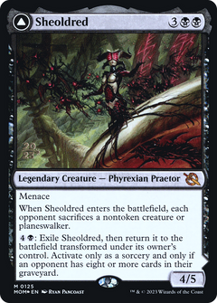 Sheoldred // The True Scriptures (0125) (Prerelease) (PMOM) - Foil