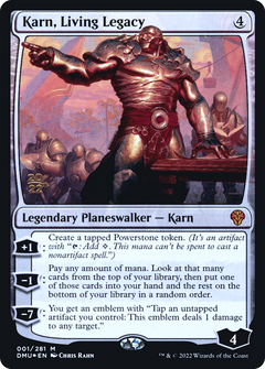 Karn, Living Legacy (001) (Prerelease) - Foil