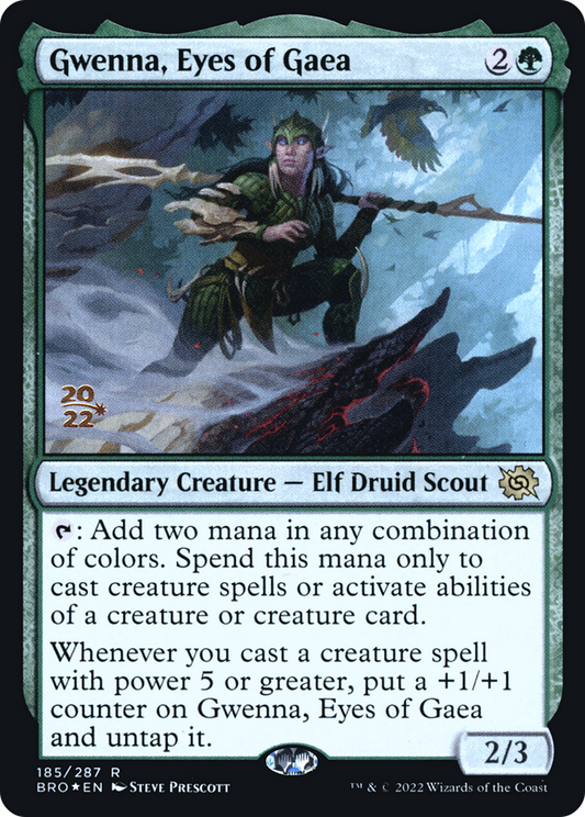 Gwenna, Eyes of Gaea (185) (Prerelease) - Foil