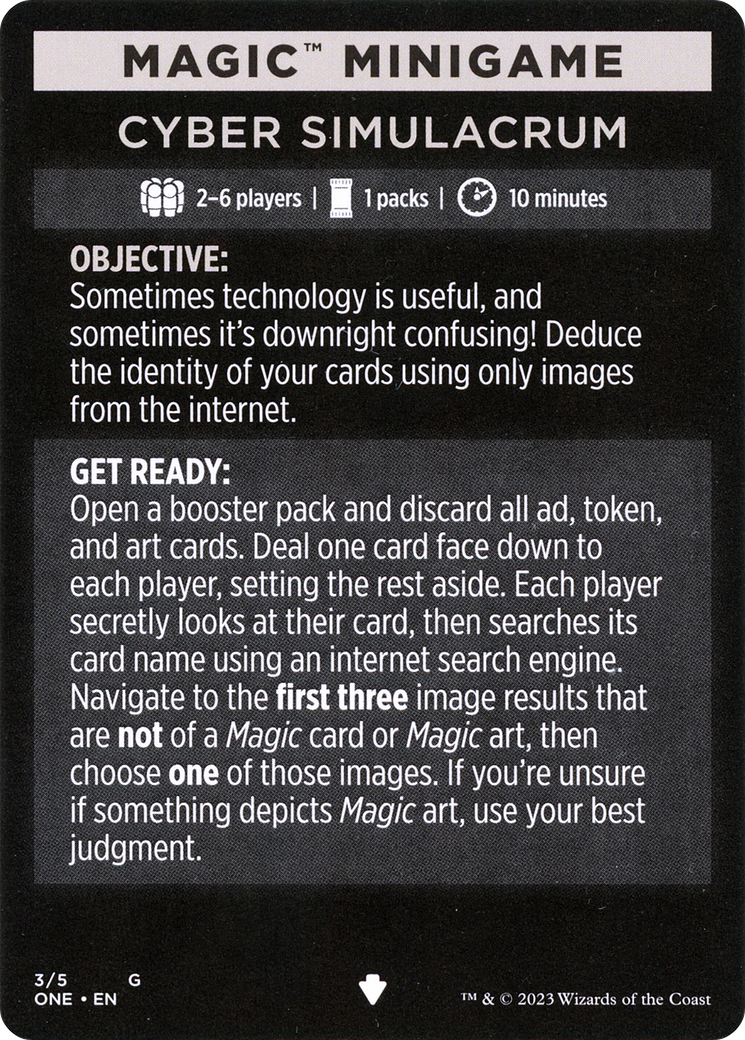Magic Minigame: Cyber Simulacrum (MONE)