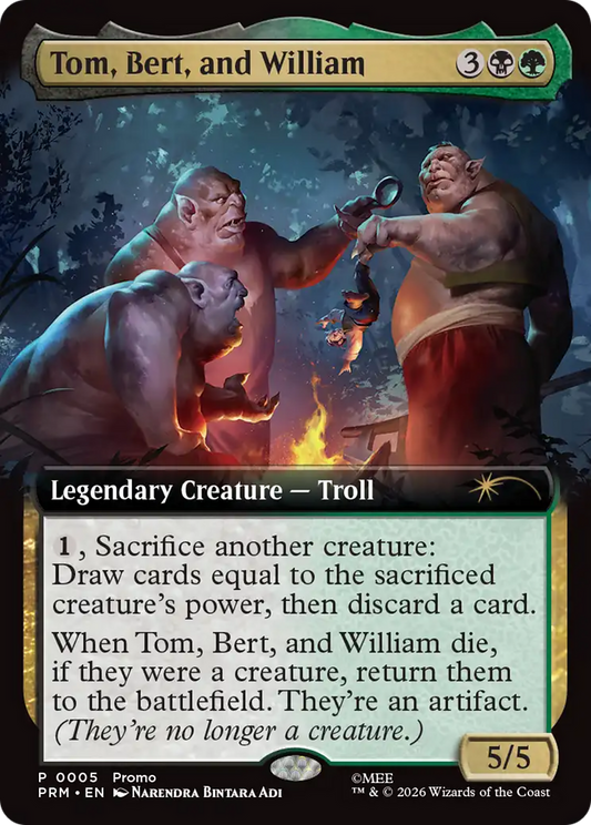 Tom, Bert, and William (0005) (Extended Art) (Promo) (PW26)
