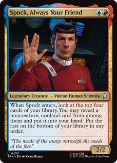 Spock, Always Your Friend (TRK) - Foil