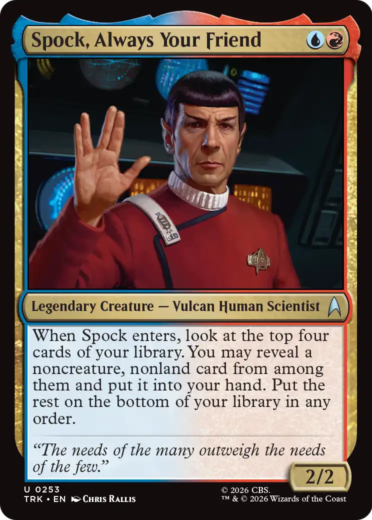 Spock, Always Your Friend (TRK)