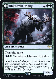 Ulvenwald Oddity // Ulvenwald Behemoth (225) (Prerelease) (PVOW) - Foil