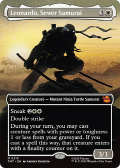 Leonardo, Sewer Samurai (0215) (Borderless) (TMT) - Foil