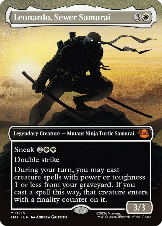 Leonardo, Sewer Samurai (0215) (Borderless) (TMT) - Foil