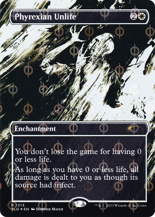 Phyrexian Unlife (1213) (Borderless) - Compleat Foil