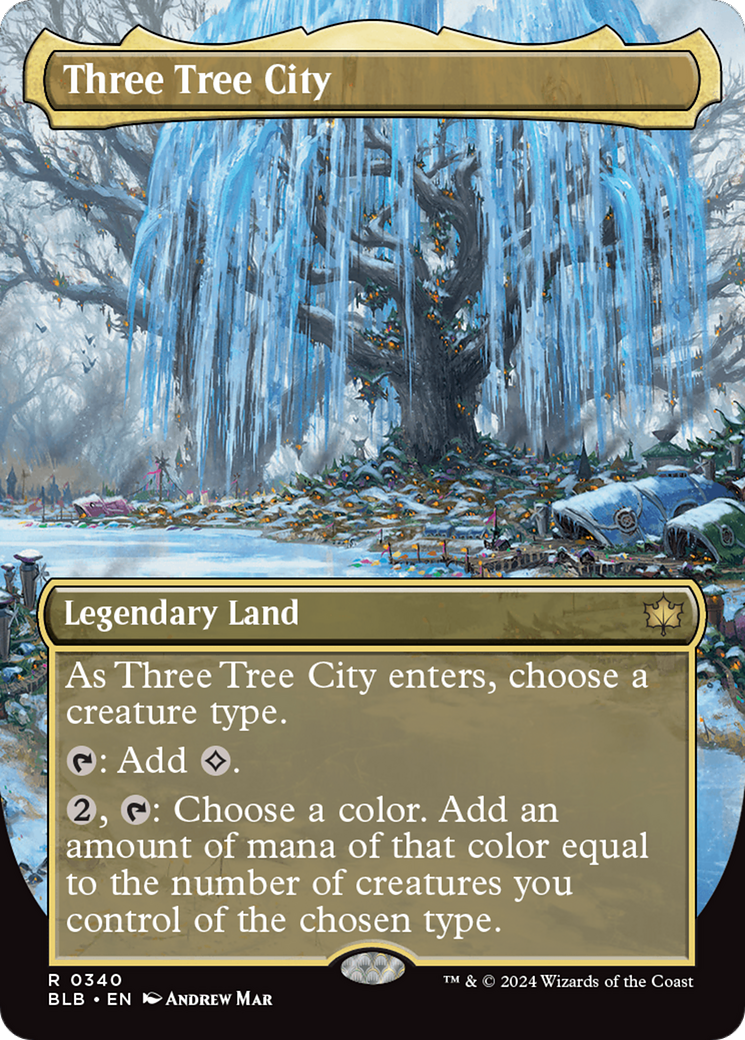 Three Tree City (0340) (Borderless) - Foil