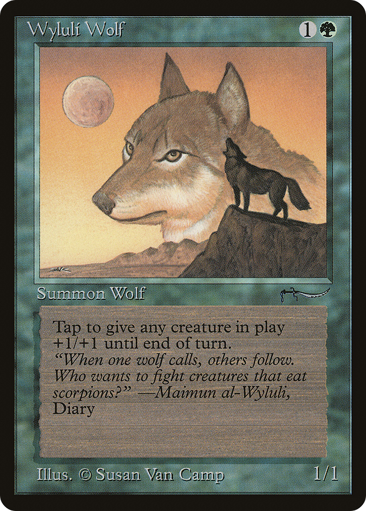 Wyluli Wolf (Light Mana Symbol)