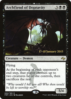 Archfiend of Depravity (062) (Prerelease) - Foil