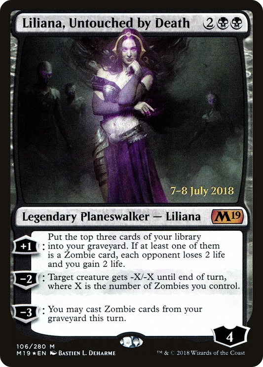 Liliana, Untouched by Death (106) (Prerelease) - Foil