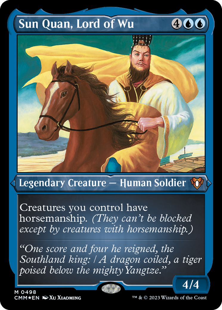 Sun Quan, Lord of Wu (0498) - Foil Etched