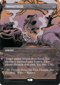Thoughtseize (0070) (Borderless) - Textured Foil